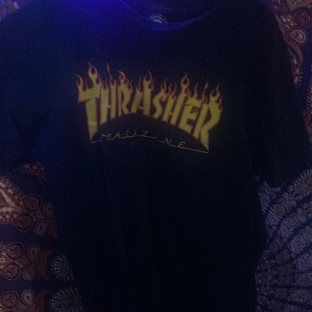 thrasher fire shirt